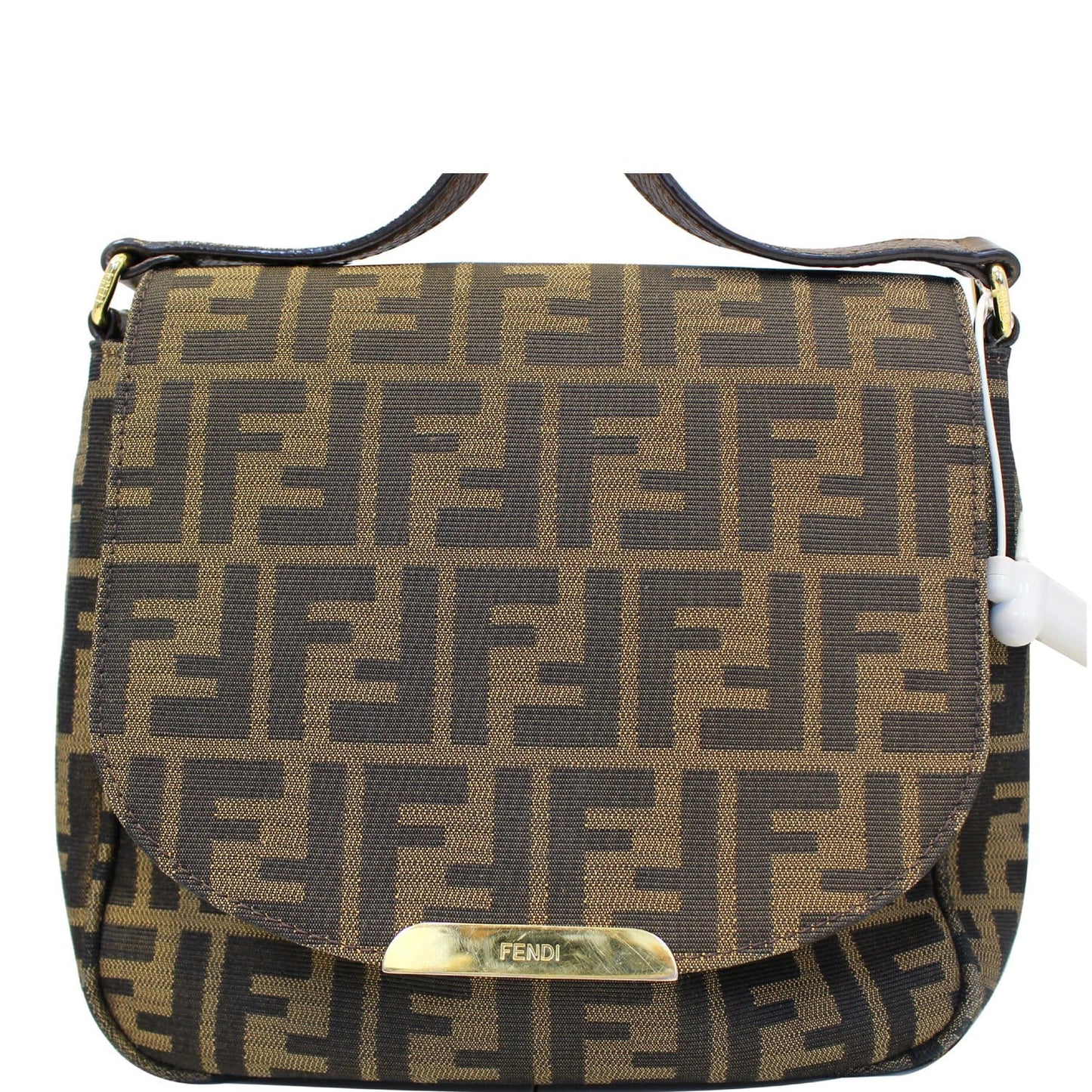 FENDI Zucca Small Crossbody Bag Tobacco Brown