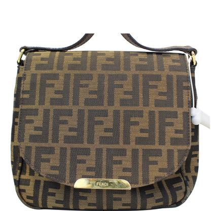 FENDI Zucca Small Crossbody Bag Tobacco Brown