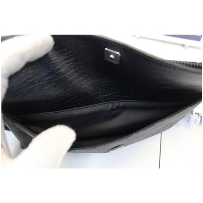 GUCCI GG Supreme Monogram Waist Bum Bag Black 161833