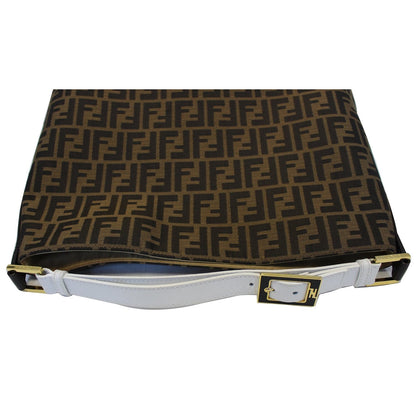 FENDI Zucca Canvas Large Hobo Bag Tobacco