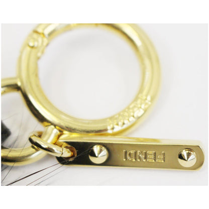 FENDI Monster Bag Bugs Fur Charm Black