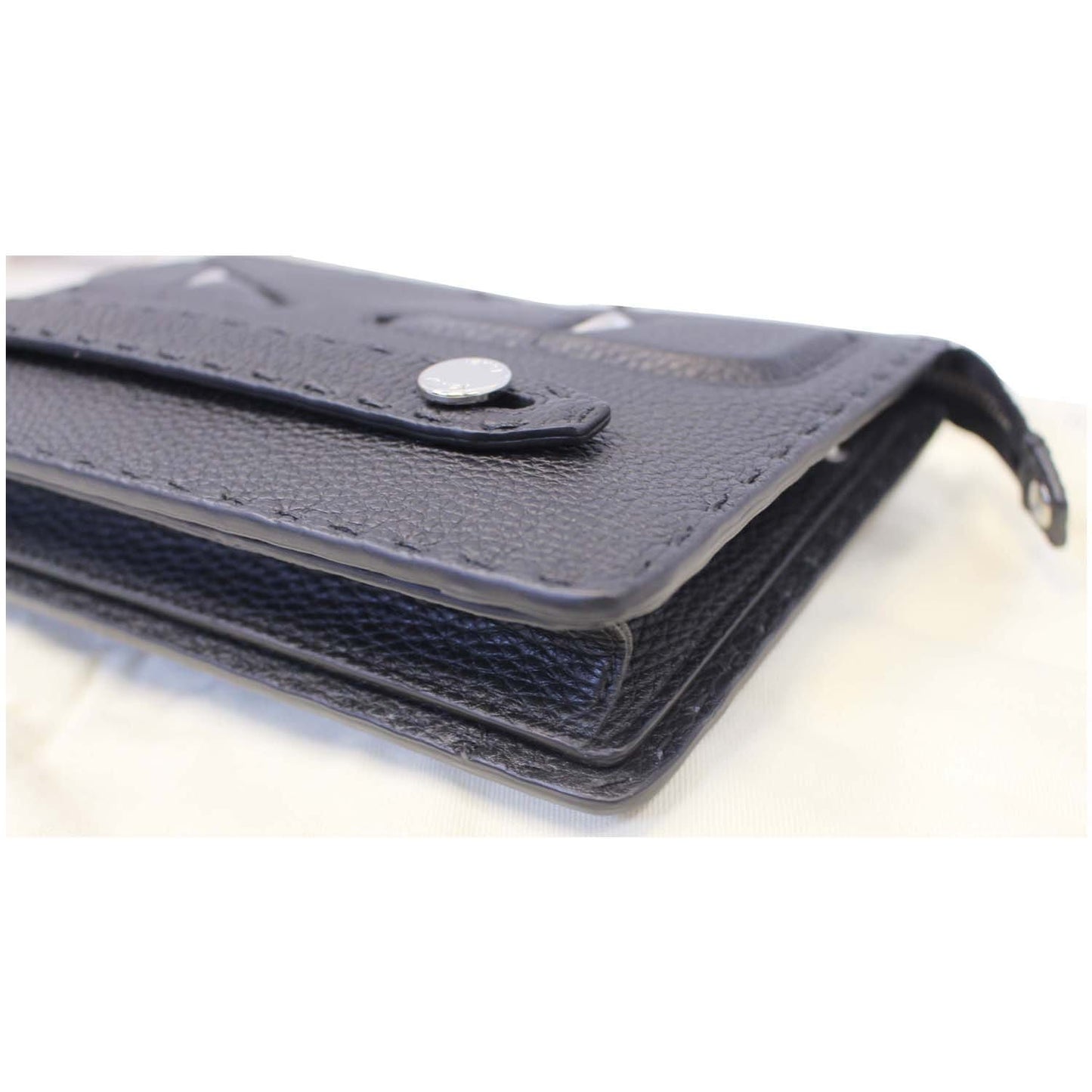 FENDI Selleria Bag Bugs Slim Clutch Black - Last Call