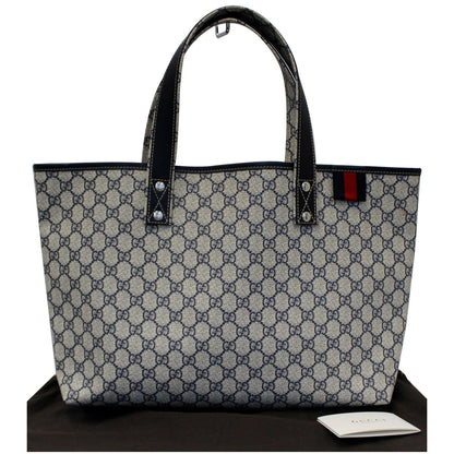 GUCCI GG Supreme Tote Bag 211134 Blue