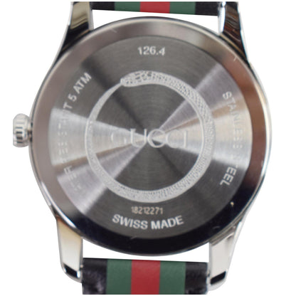 GUCCI G-Timeless Strap Watch Black 38mm