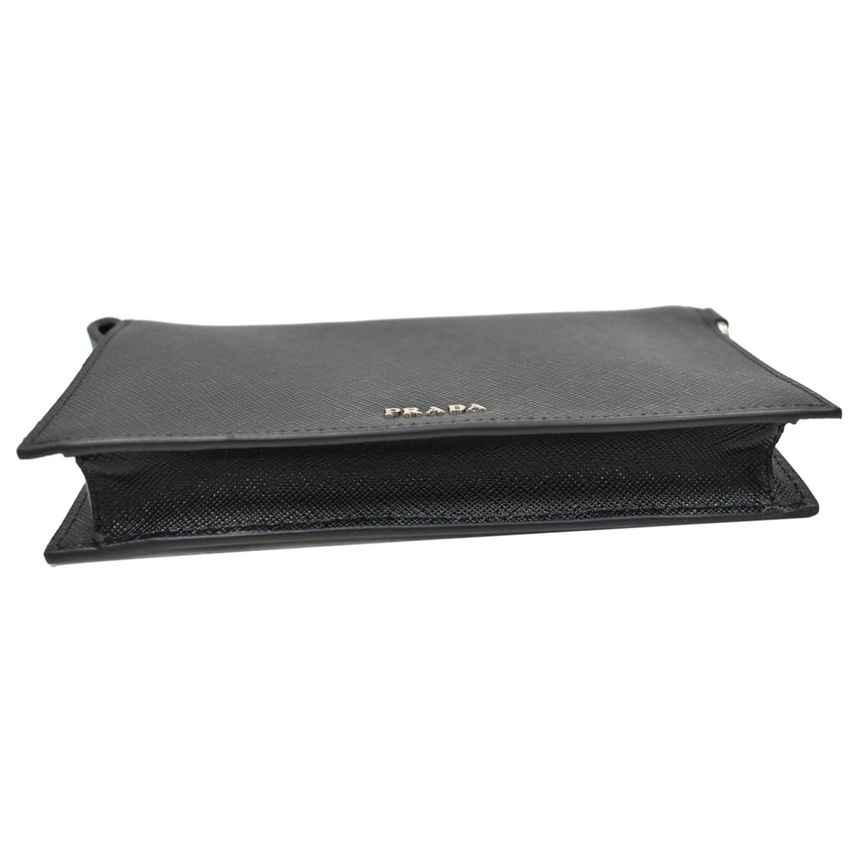 PRADA Saffiano Leather Phone Pouch Bag Black - 10% OFF