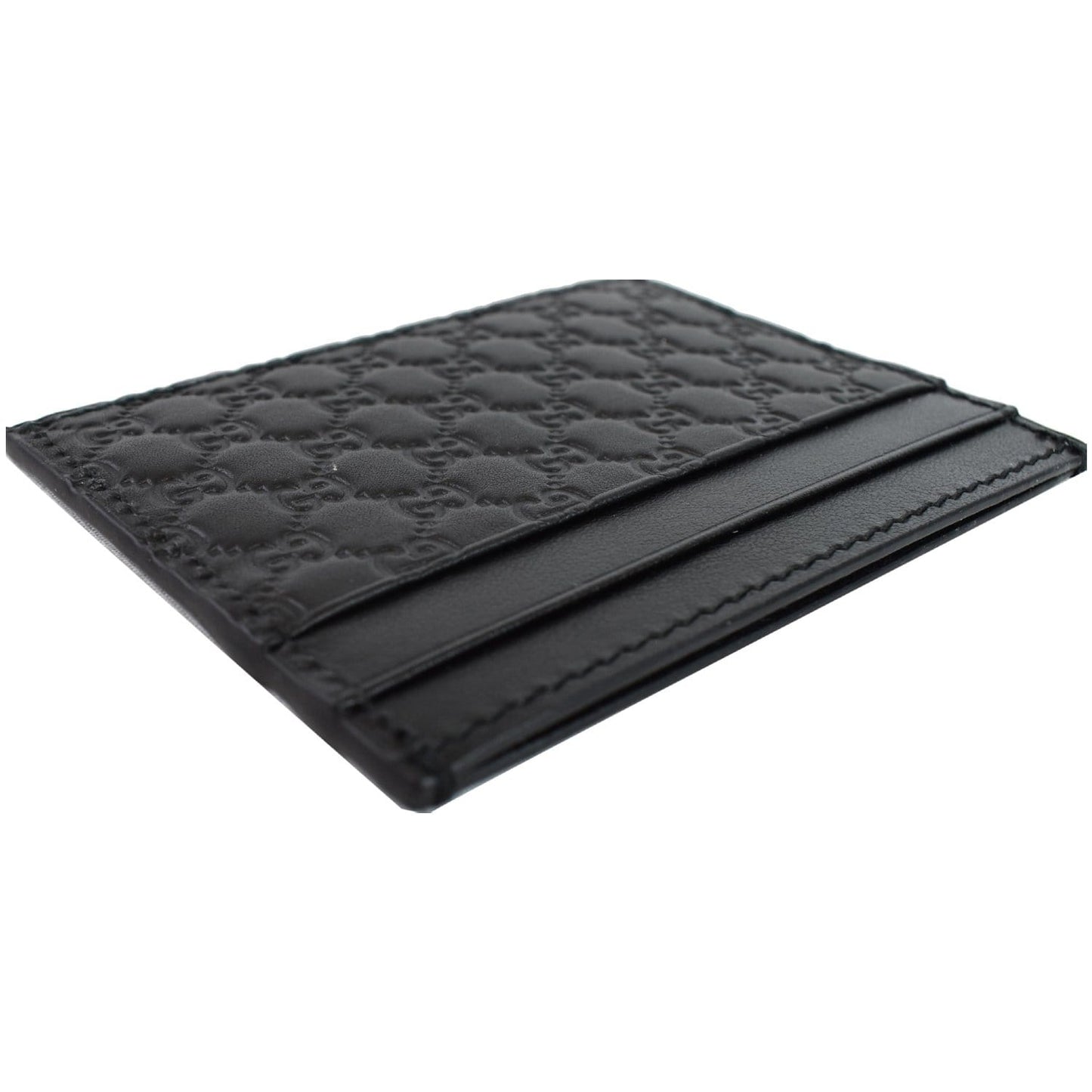 GUCCI Microguccissima Card Case Black 476010