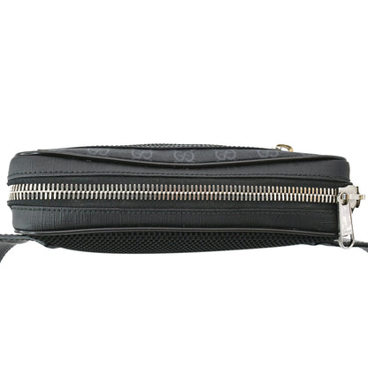 GUCCI GG Supreme Canvas Belt Bumbag Black 474293