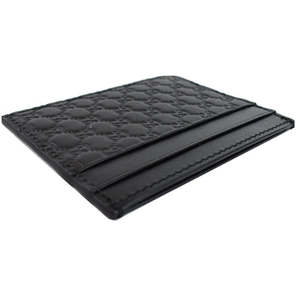 GUCCI Microguccissima Card Case Black 476010