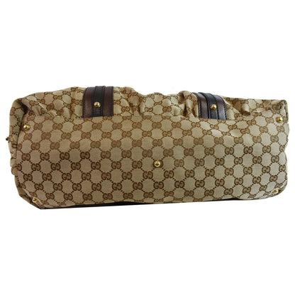 GUCCI Interlocking Large GG Canvas Tote Bag Beige 223954