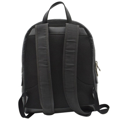 GUCCI GG Signature Leather Backpack Bag Black 406370