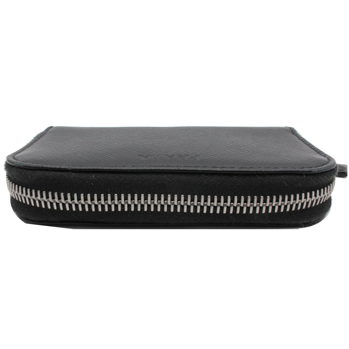 PRADA Saffiano Leather Key Case Holder Black - Final Sale