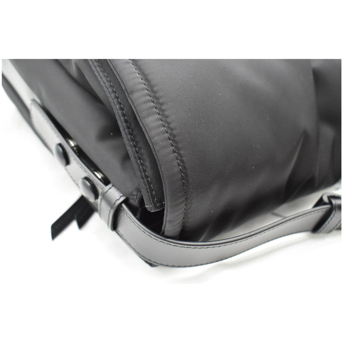 PRADA Large Padded Re-Nylon Shoulder Bag Black