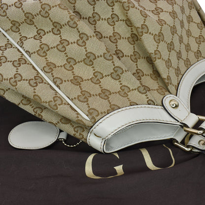 GUCCI Sukey Medium GG Canvas Tote Bag Beige 211944