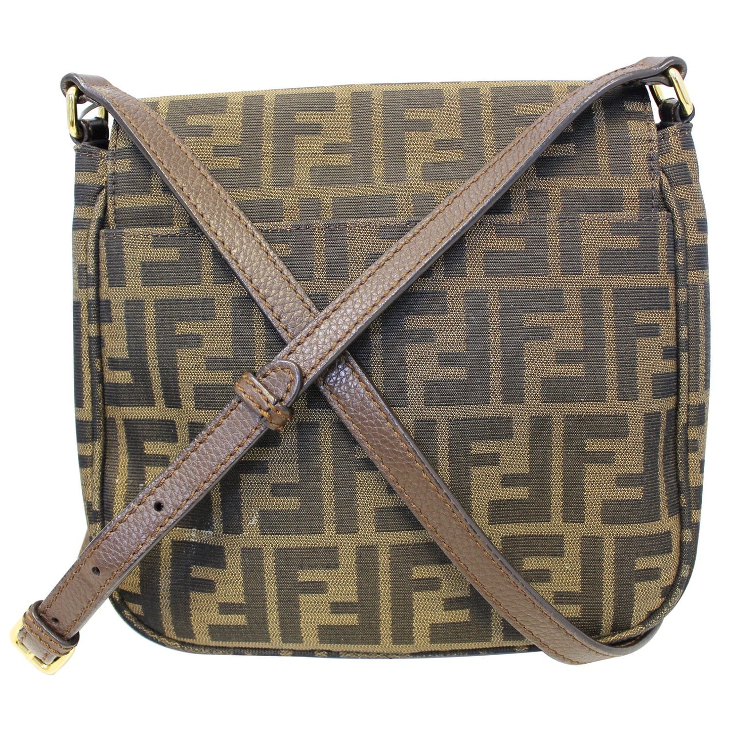 FENDI Zucca Small Crossbody Bag Tobacco Brown