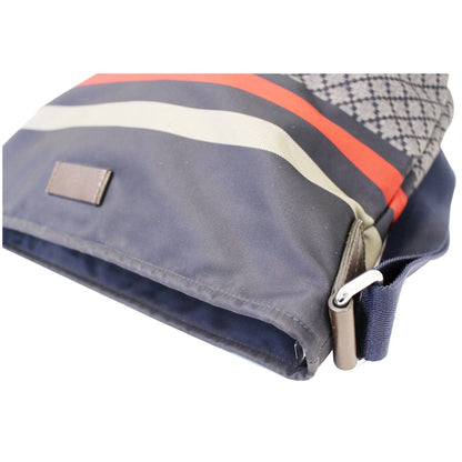 GUCCI Diamante Nylon Messenger Crossbody Bag 270410 Navy