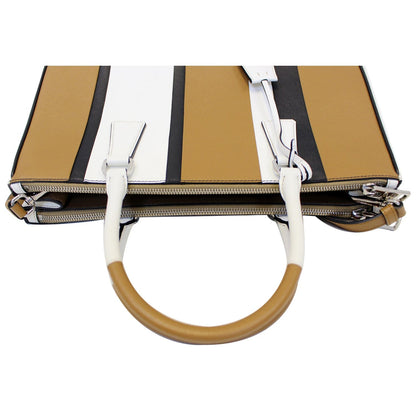 PRADA Galleria Baiadera Striped Saffiano Leather Tote Bag