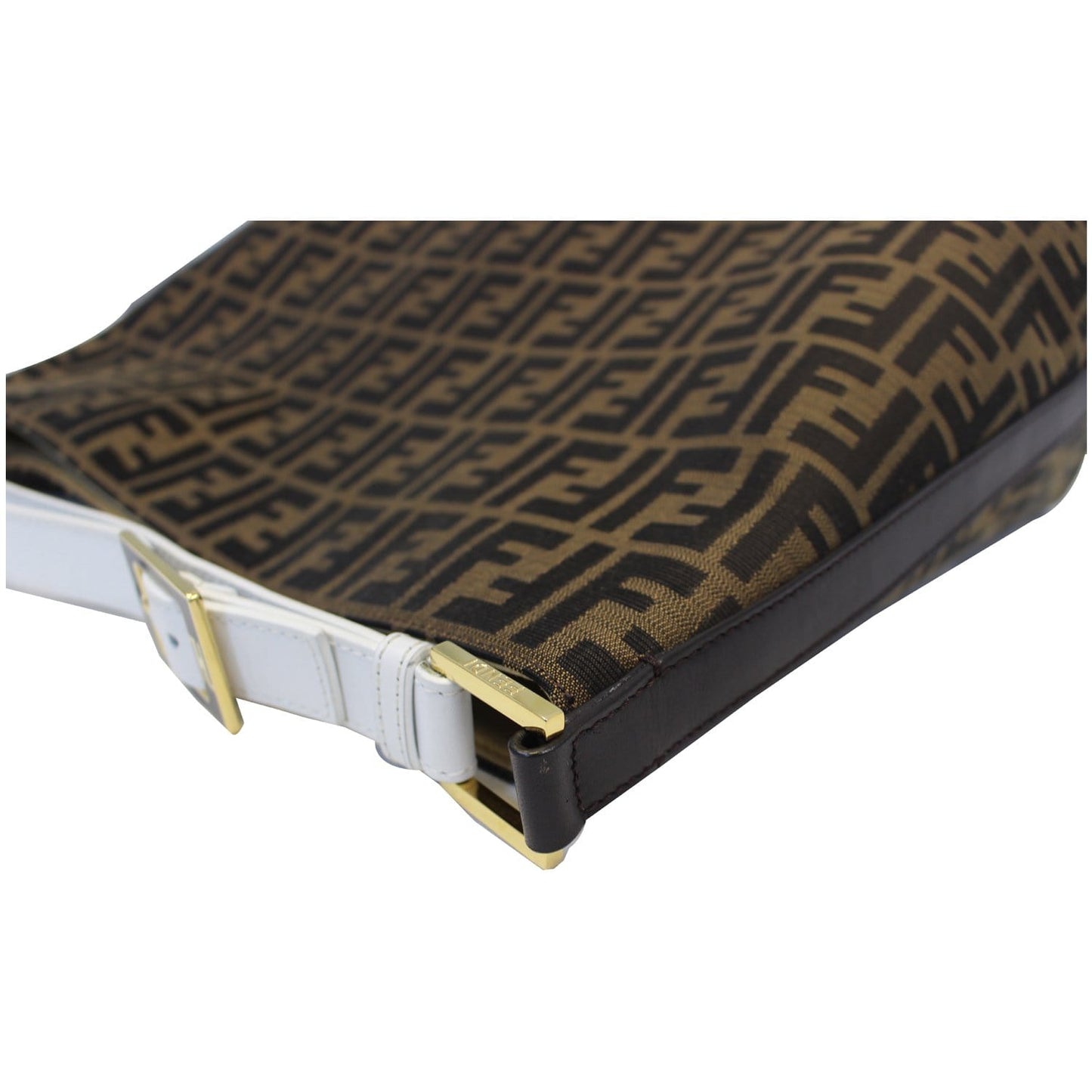 FENDI Zucca Canvas Large Hobo Bag Tobacco