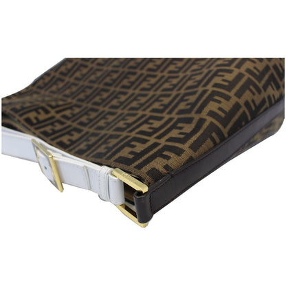 FENDI Zucca Canvas Large Hobo Bag Tobacco