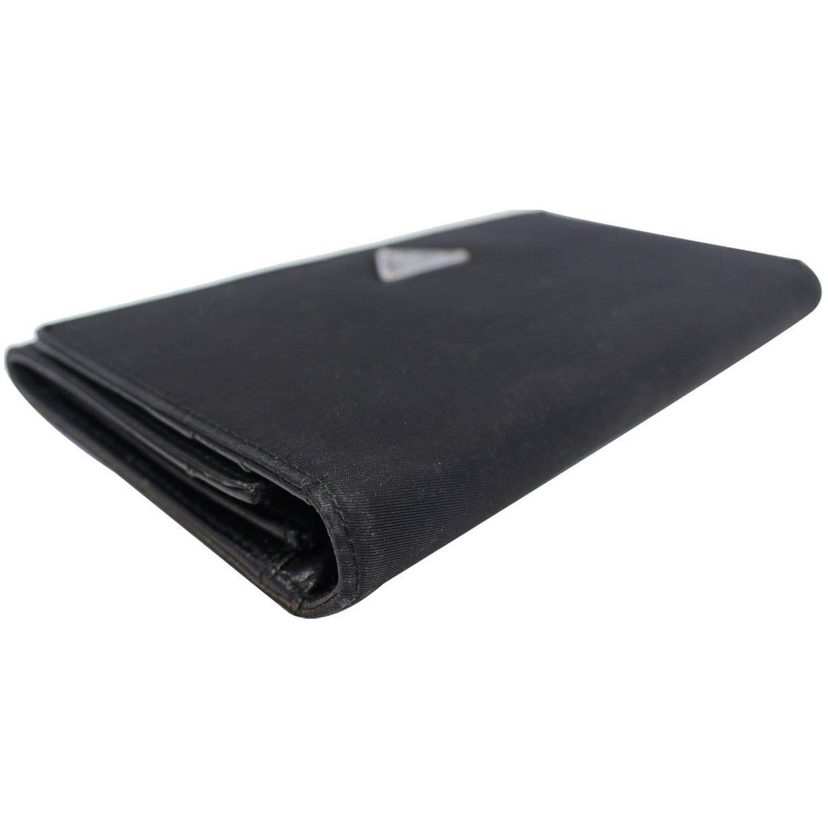 PRADA Nylon Bifold Long Wallet Black