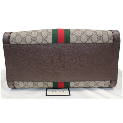 GUCCI Ophidia Medium GG Supreme Tote Shoulder Bag Beige 524537
