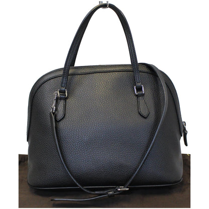 GUCCI Dome Leather Crossbody Bag Black 420023
