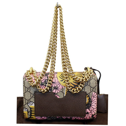 GUCCI Bengal Small Padlock GG Supreme Monogram Print Shoulder Bag
