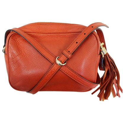 GUCCI Soho Disco Pebbled Leather Small Crossbody Bag