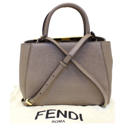 FENDI Roma Petite 2 Jours Leather Shoulder Handbag
