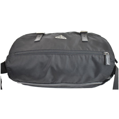 PRADA Vela Nylon Messenger Bag Black