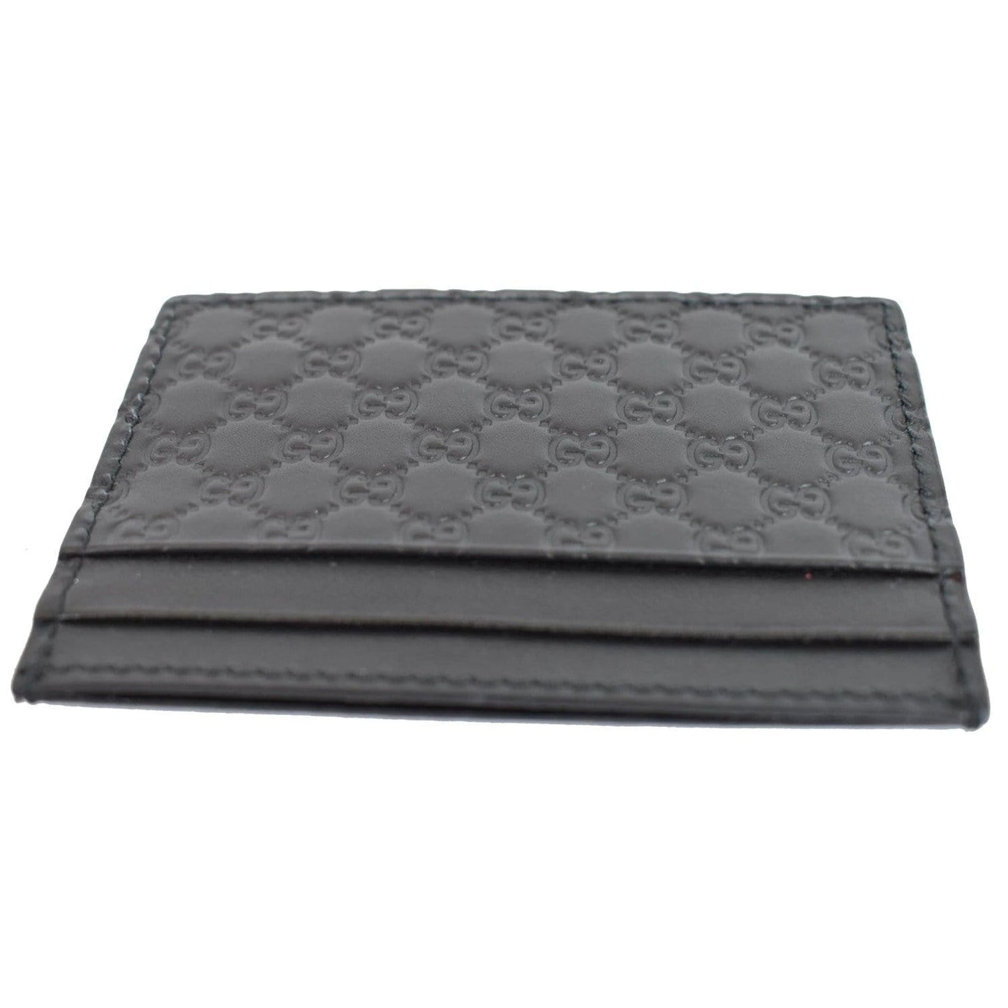 GUCCI Microguccissima Card Case Black 476010