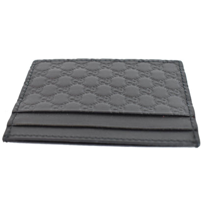 GUCCI Microguccissima Card Case Black 476010