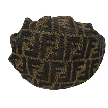 FENDI Mini Chef Zucca Jacquard Hobo Bag Brown