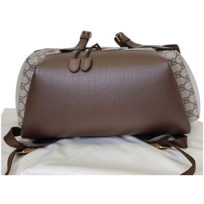 GUCCI Ophidia GG Medium Supreme Canvas Backpack Beige/Ebony 598140