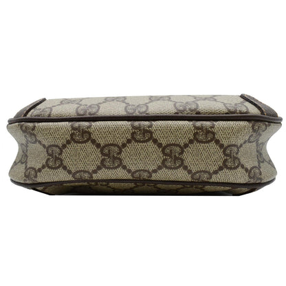 GUCCI Vintage GG Supreme Canvas Crossbody Bag Beige 8902066