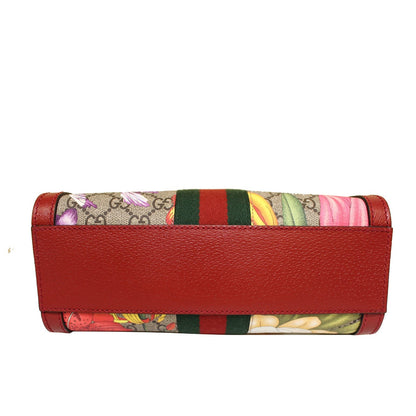 GUCCI Ophidia GG Flora Supreme Small Tote Bag Red 547551