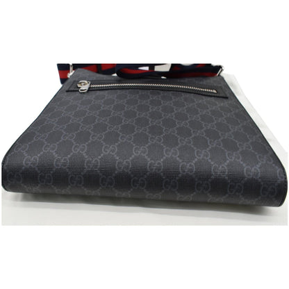 GUCCI GG Supreme Square Messenger Bag Black 474137