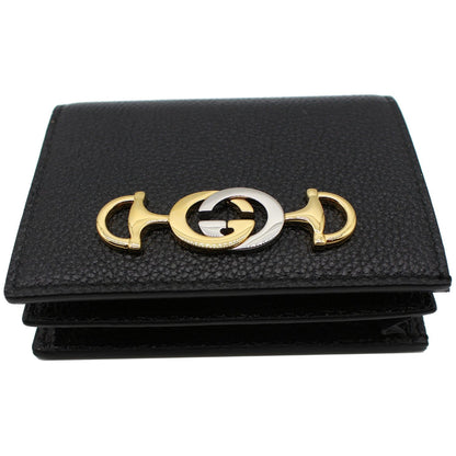 GUCCI Zumi Mini Grainy Leather Chain Wallet Black 570660 - 10% OFF