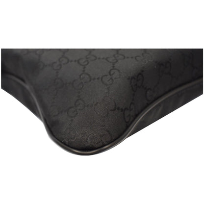 GUCCI GG Monogram Nylon Small Messenger Bag Black 449184