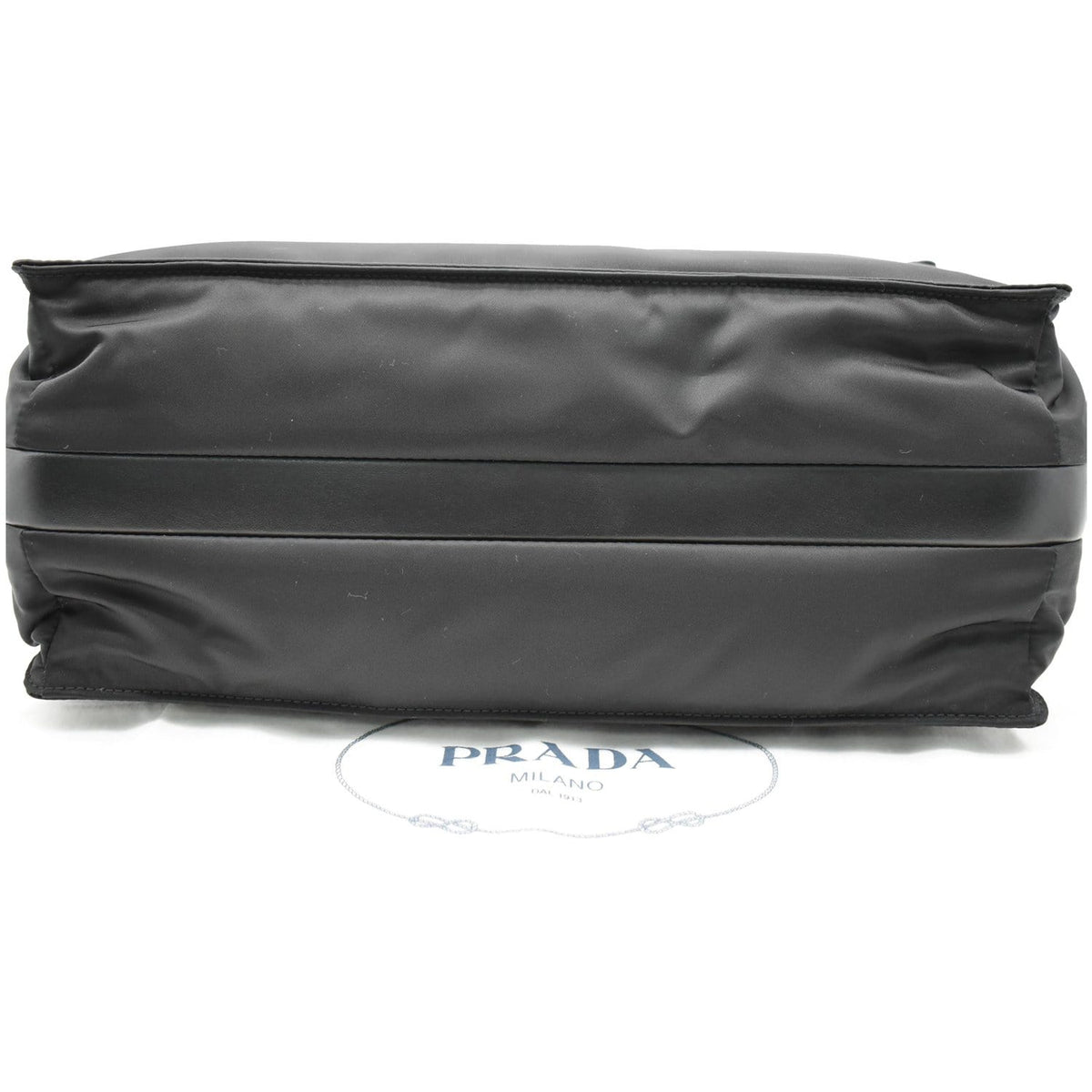PRADA Large Padded Re-Nylon Shoulder Bag Black