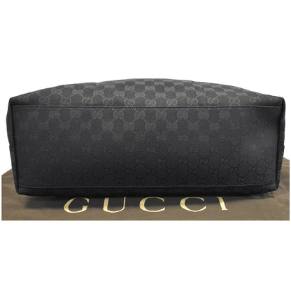GUCCI GG Monogram Web Large Diaper Tote Bag Black