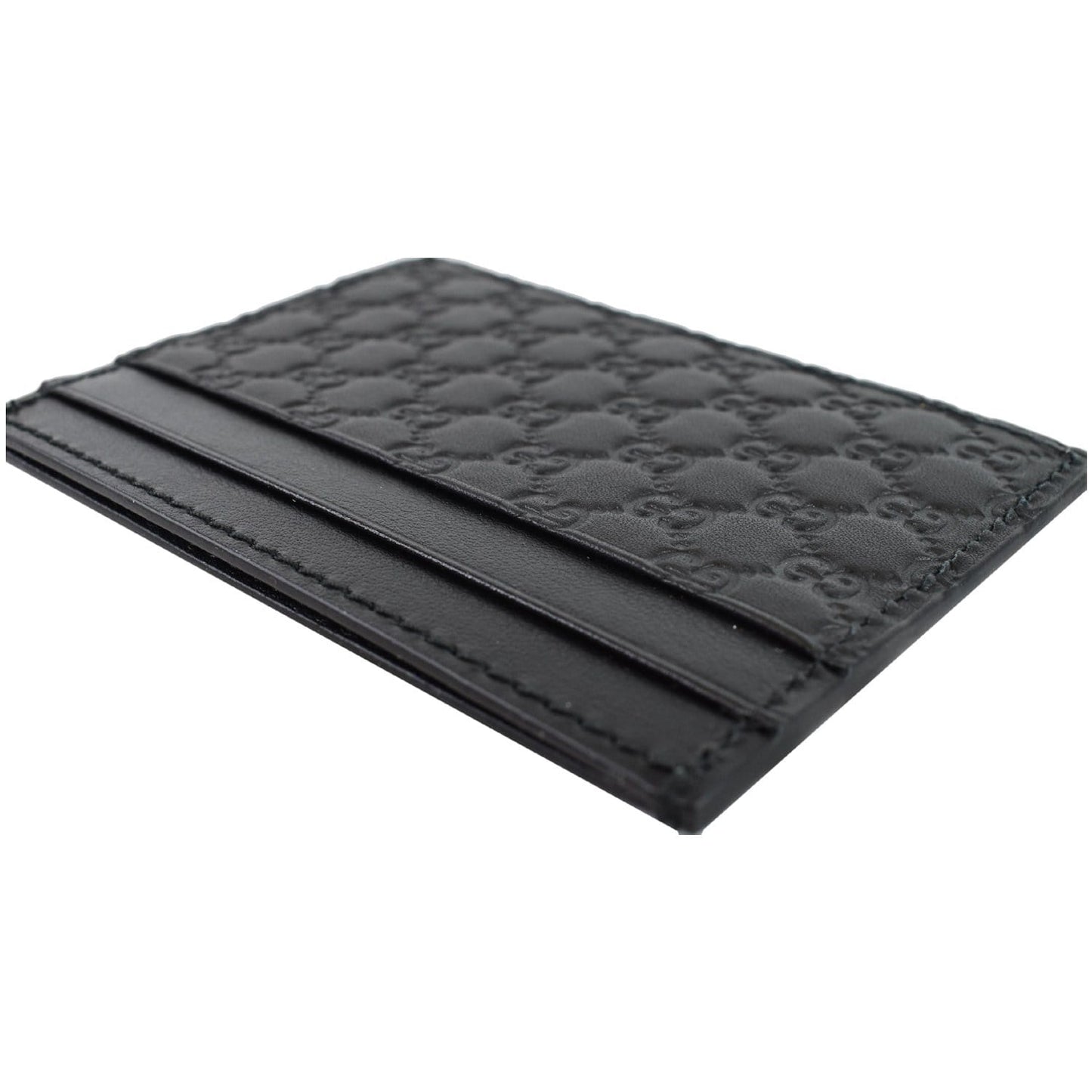 GUCCI Microguccissima Card Case Black 476010