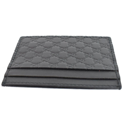 GUCCI  Microguccissima Card Case Black 476010