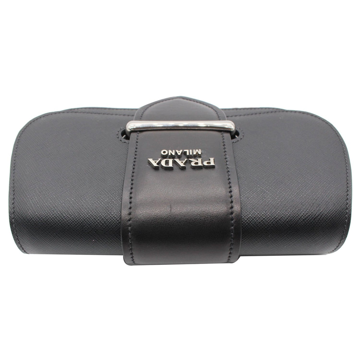 PRADA City Sidonie Small Leather Crossbody Bag Black