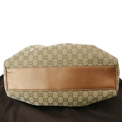 GUCCI Sukey Medium GG Canvas Tote Bag Beige 211944