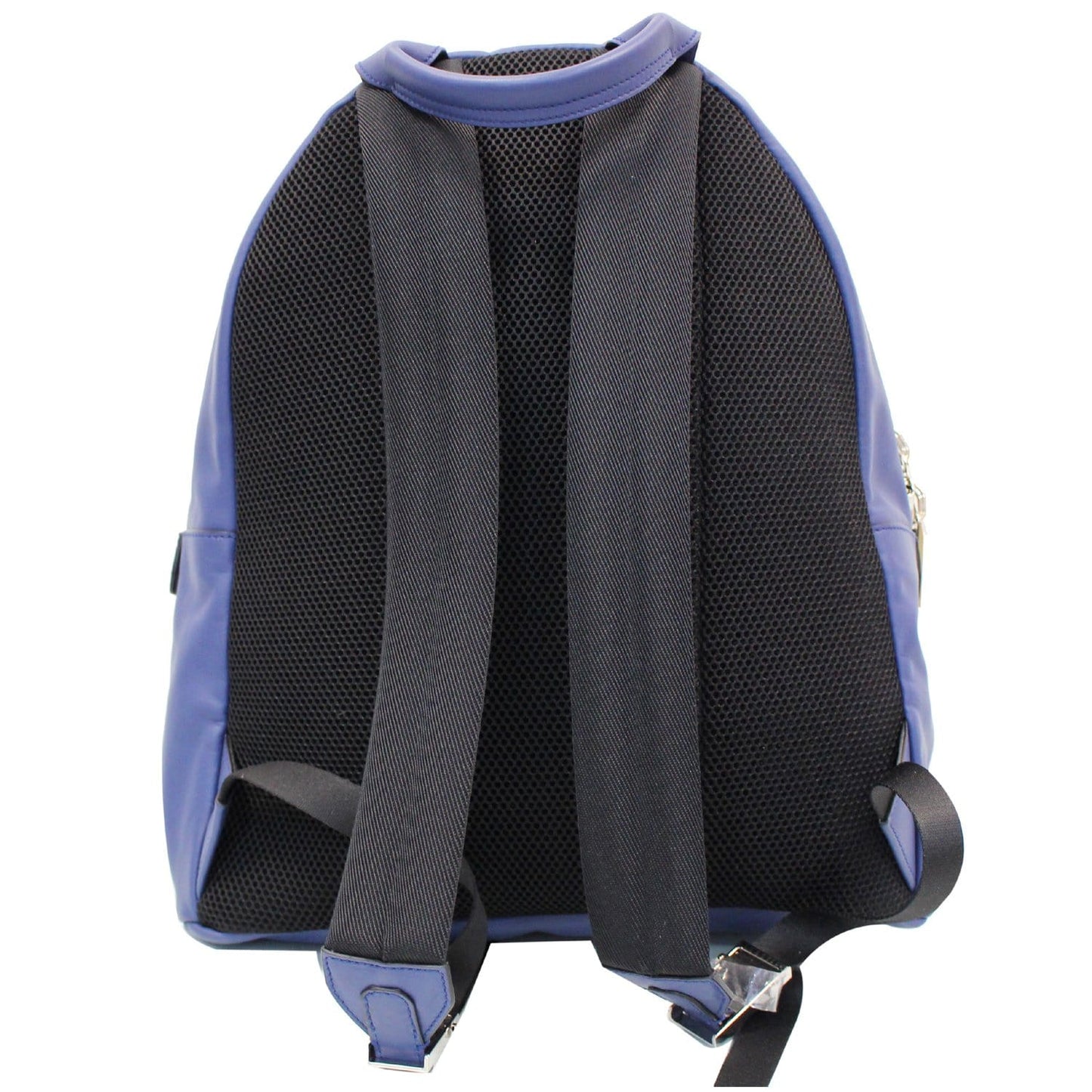 FENDI Are You Serious Backpack Bag with Face Charm Blue