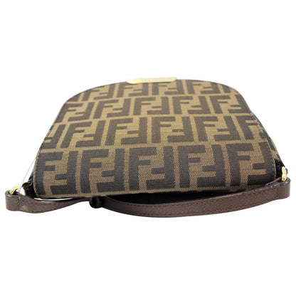 FENDI Zucca Small Crossbody Bag Tobacco Brown