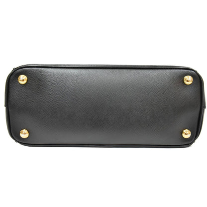 PRADA Galleria Small Saffiano Leather Tote Bag Black