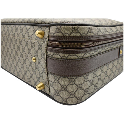 GUCCI Web GG Supreme Suitcase Travel Bag Beige 424501 - 25% OFF