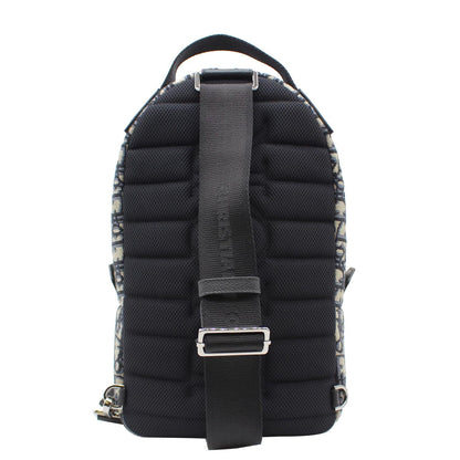 CHRISTIAN DIOR Minin Rider Oblique Jacquard Backpack Beige