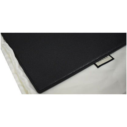 GUCCI Zumi Grainy Leather Pouch Black 570728 - 25% OFF